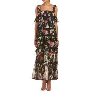 Nicholas silk floral maxi dress